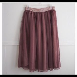 Dusty Rose/Mauve Tulle Ballet Skirt